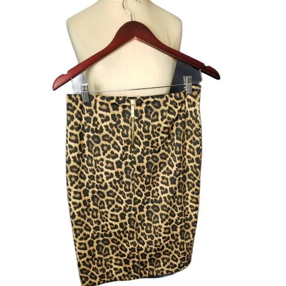 Michael Kors Leopard Print Pencil Skirt Tendy Mobwife Sexy Women’s S - Picture 5 of 7